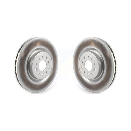 Front Coated Disc Brake Rotors Pair For 2015-2022 Ram ProMaster City KG-101318 by Genius