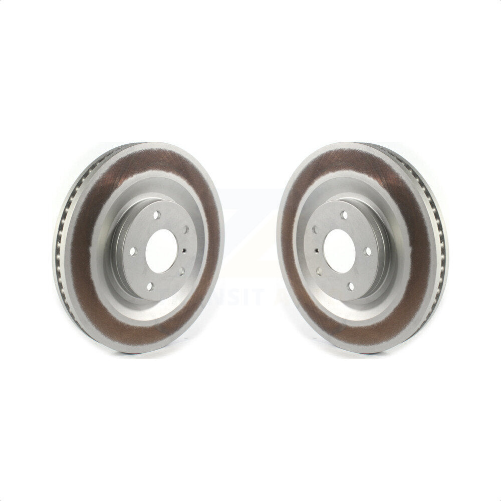 Front Coated Disc Brake Rotors Pair For INFINITI QX50 QX55 KG-101342 by Genius