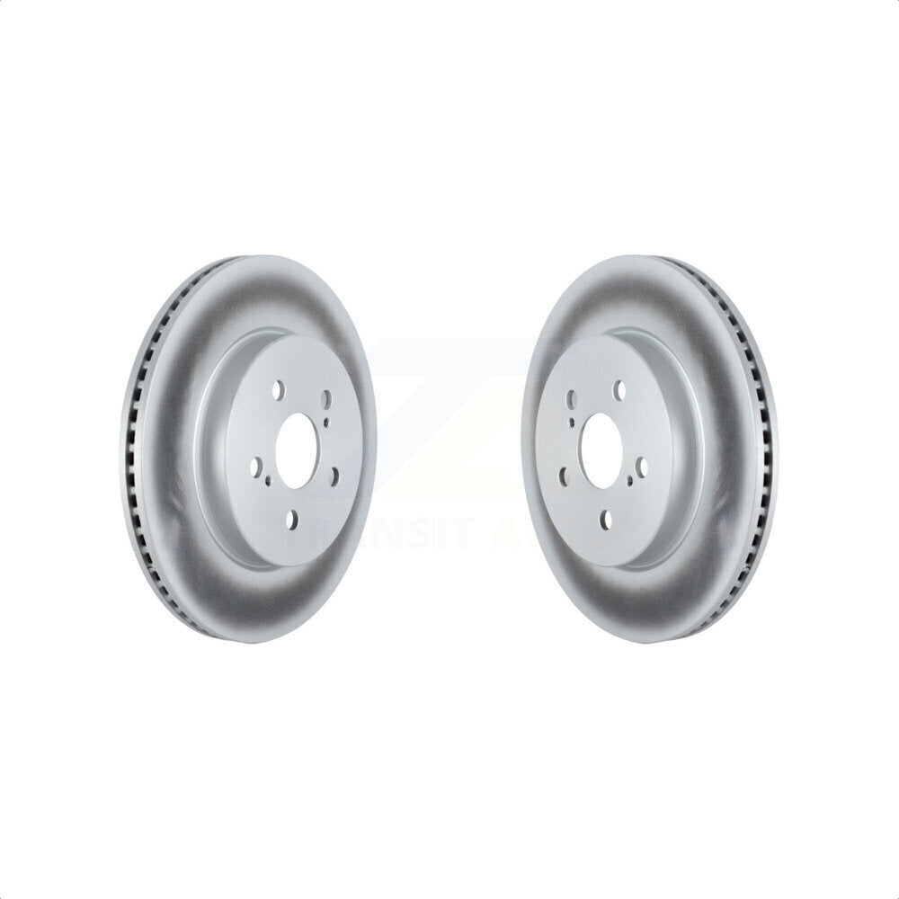 Front Coated Disc Brake Rotors Pair For Toyota Corolla Prius Prime KG-101346 by Genius