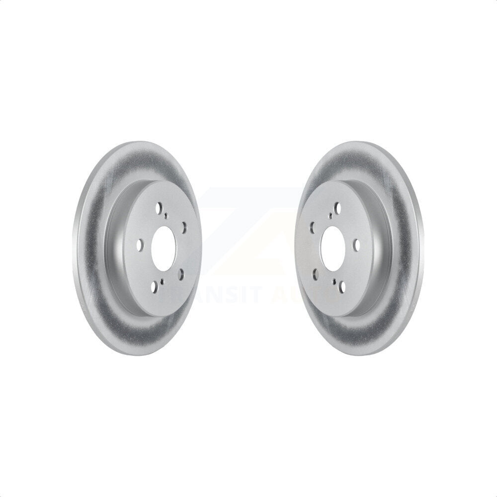 Rear Coated Disc Brake Rotors Pair For Toyota Corolla KG-101378 by Genius