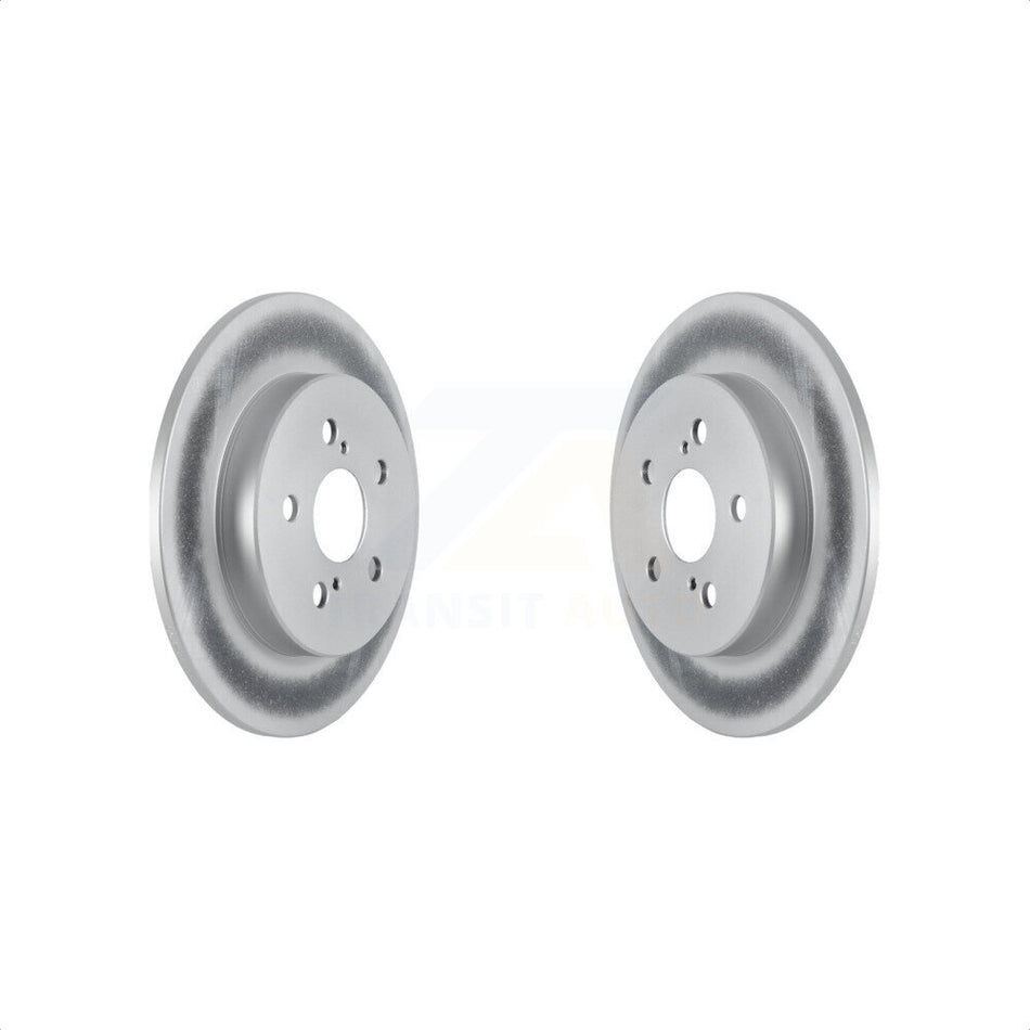 Rear Coated Disc Brake Rotors Pair For Toyota Corolla KG-101378 by Genius