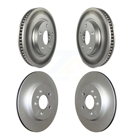 Front Rear Coated Disc Brake Rotors Kit For 2005-2005 Chevrolet Uplander Buick Terraza Saturn Relay FWD KG-101380 by Genius