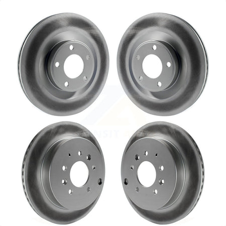 Front Rear Coated Disc Brake Rotors Kit For Ford Edge Lincoln MKX KG-101381 by Genius