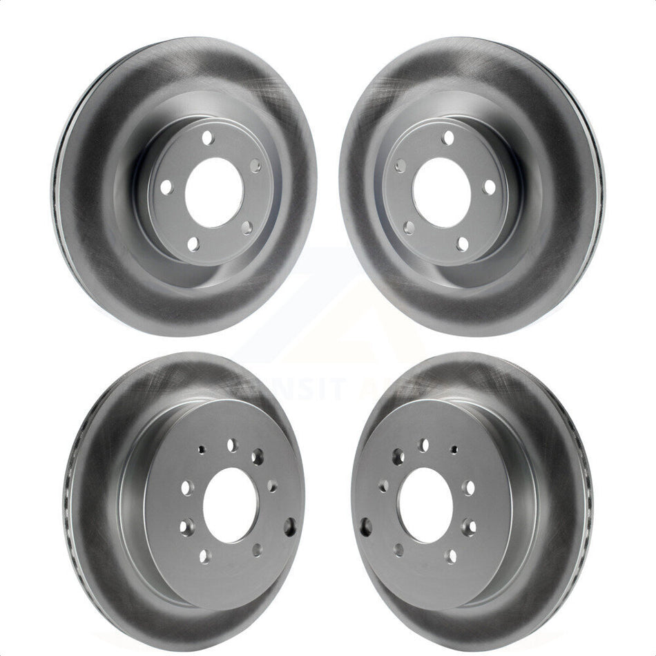 Front Rear Coated Disc Brake Rotors Kit For Ford Edge Lincoln MKX KG-101381 by Genius