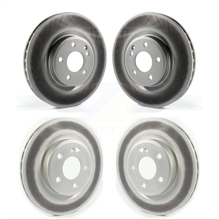 Front Rear Coated Disc Brake Rotors Kit For Mercedes-Benz CLA250 GLA250 INFINITI QX30 KG-101382 by Genius