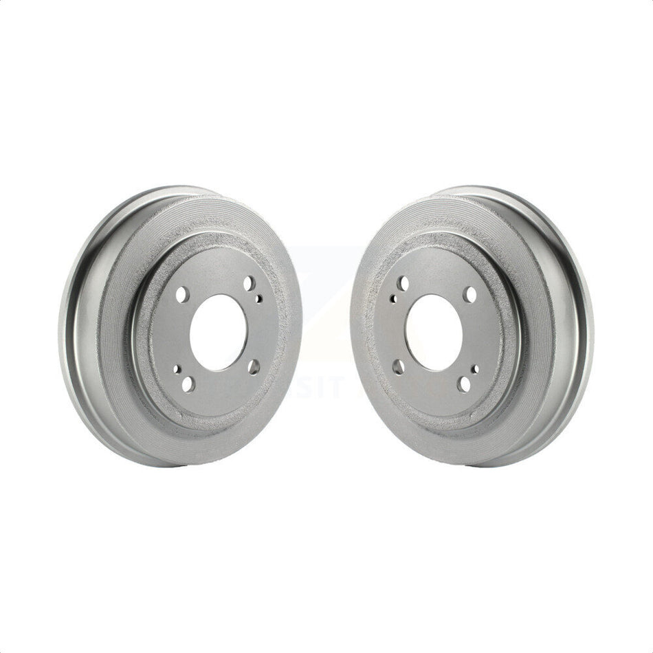 Rear Coated Brake Drums Pair For Honda Civic Fit Accord Acura EL KG-101398 by Genius