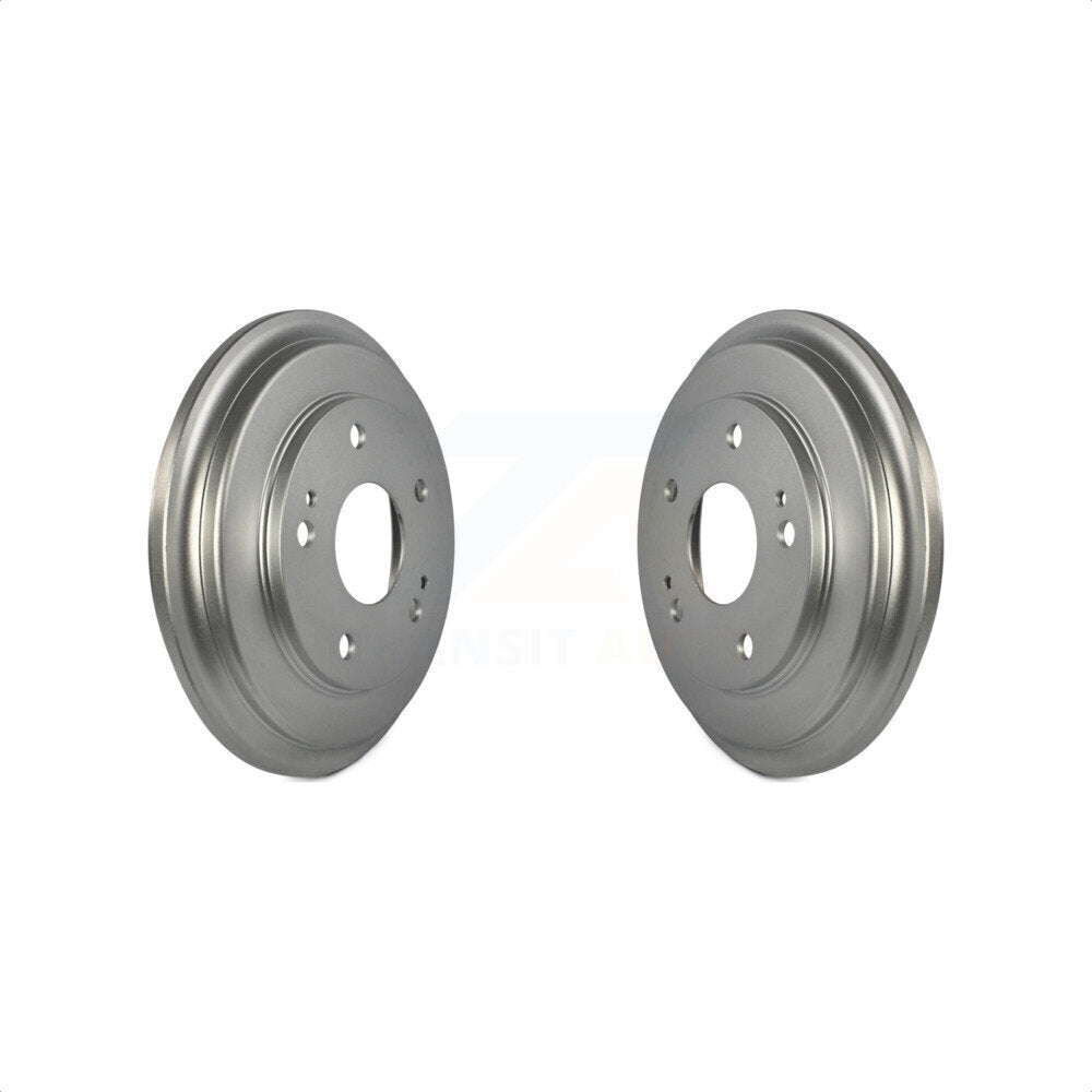 Rear Coated Brake Drums Pair For Honda Civic KG-101400 by Genius