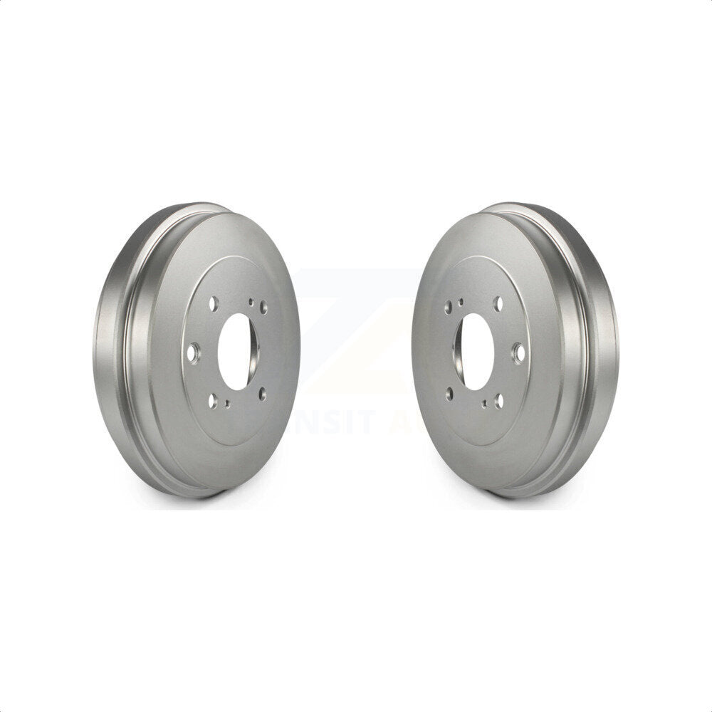 Rear Coated Brake Drums Pair For Nissan Sentra Versa Cube KG-101404 by Genius