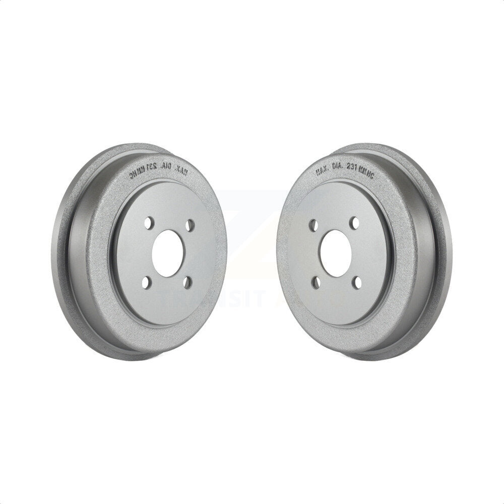 Rear Coated Brake Drums Pair For Chevrolet Cobalt Saturn Ion Pontiac G5 Pursuit KG-101408 by Genius