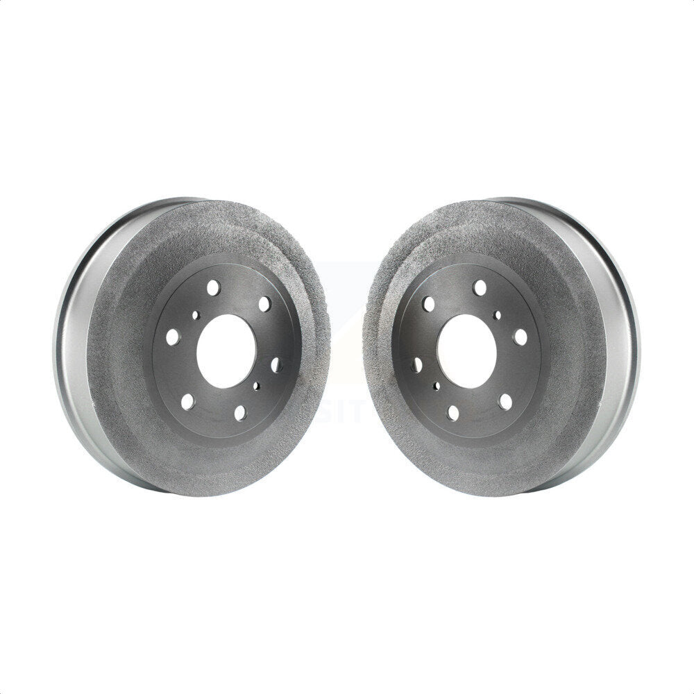 Rear Coated Brake Drums Pair For 2009-2013 Chevrolet Silverado 1500 GMC Sierra KG-101412 by Genius