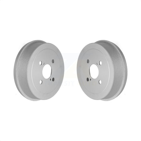 Rear Coated Brake Drums Pair For Toyota Corolla Prizm Chevrolet Geo KG-101413 by Genius