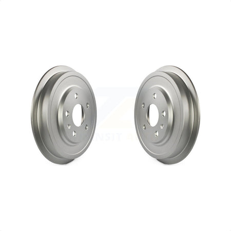 Rear Coated Brake Drums Pair For Volkswagen Jetta Beetle KG-101417 by Genius