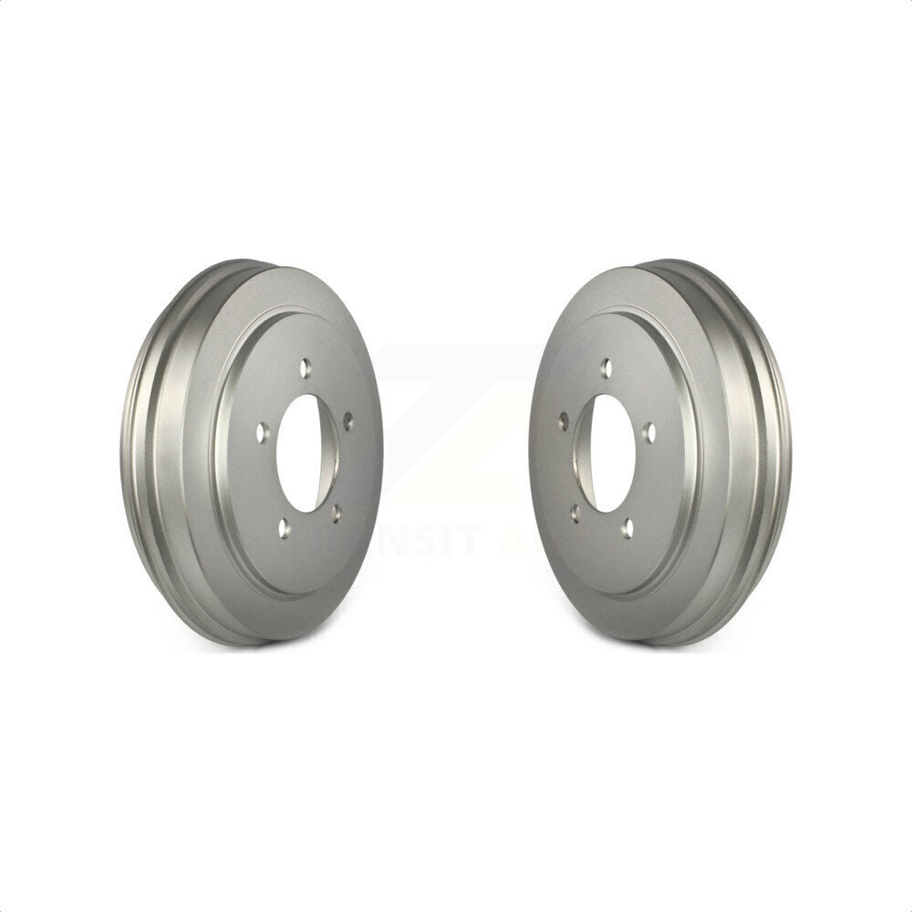 Rear Coated Brake Drums Pair For Jeep Patriot Compass Dodge Caliber Chrysler Sebring Avenger KG-101421 by Genius