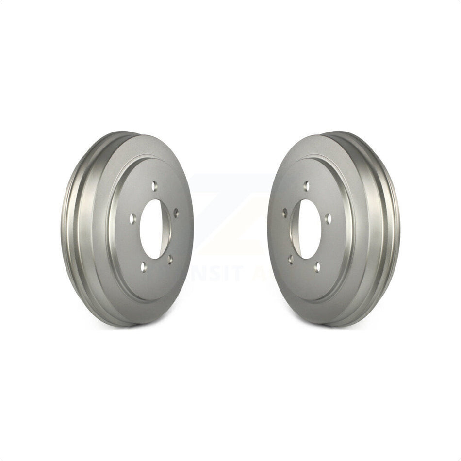 Rear Coated Brake Drums Pair For Jeep Patriot Compass Dodge Caliber Chrysler Sebring Avenger KG-101421 by Genius