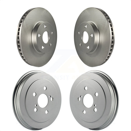 Front Rear Disc Brake Rotors Drums Kit For Toyota Corolla Celica KG-101430 by Genius