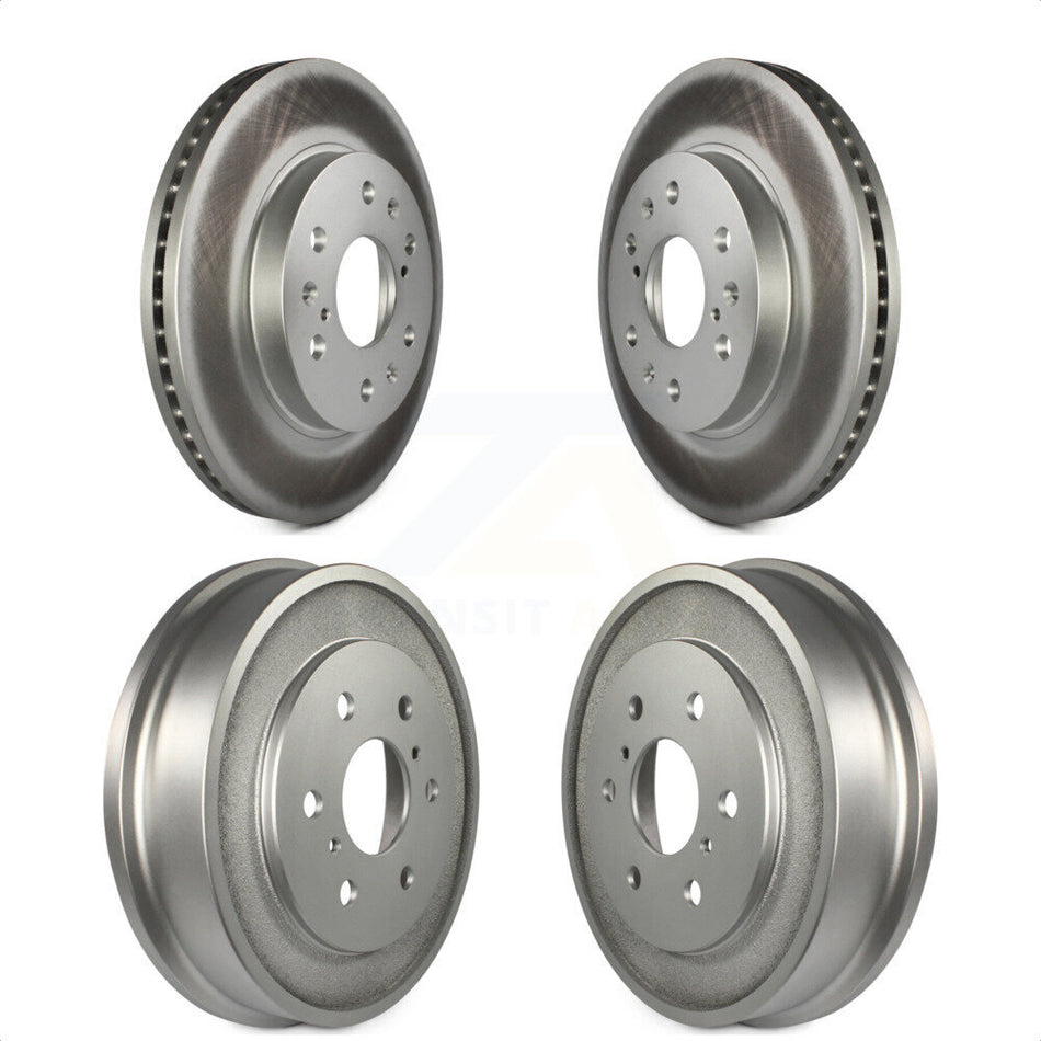 Front Rear Disc Brake Rotors Drums Kit For Chevrolet Silverado 1500 GMC Sierra Classic KG-101446 by Genius