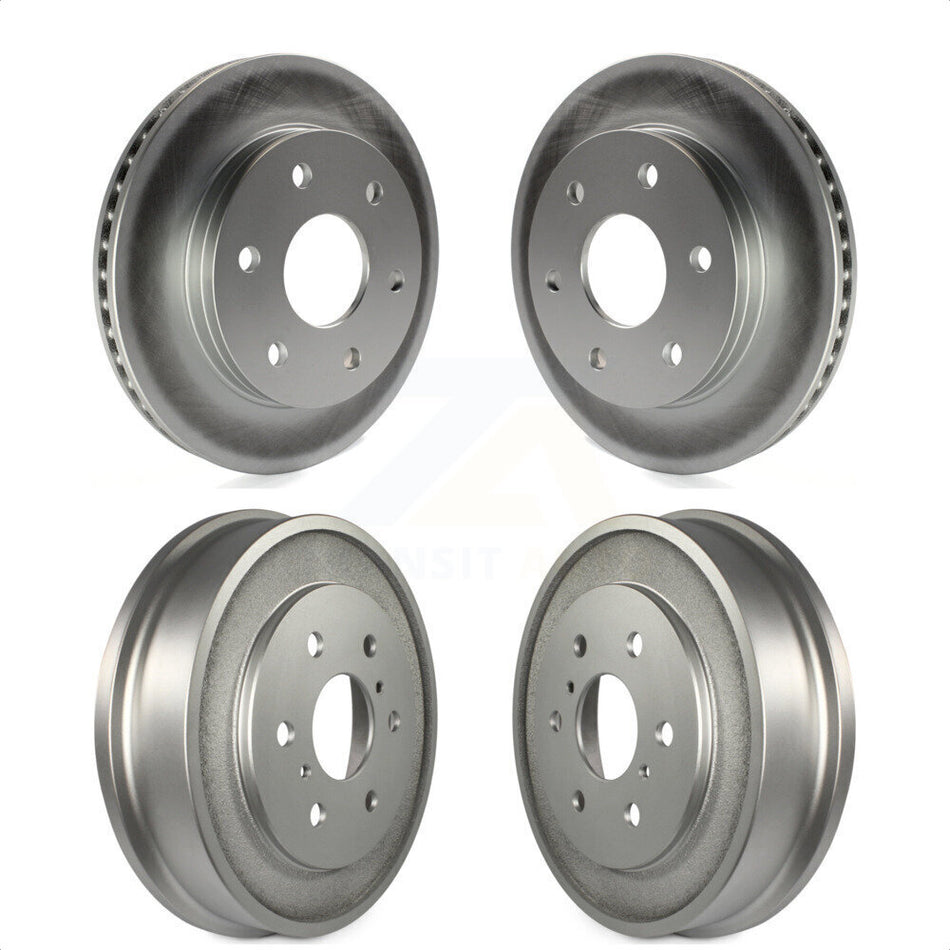 Front Rear Disc Brake Rotors Drums Kit For Chevrolet Silverado 1500 GMC Sierra Classic rear brakes KG-101447 by Genius