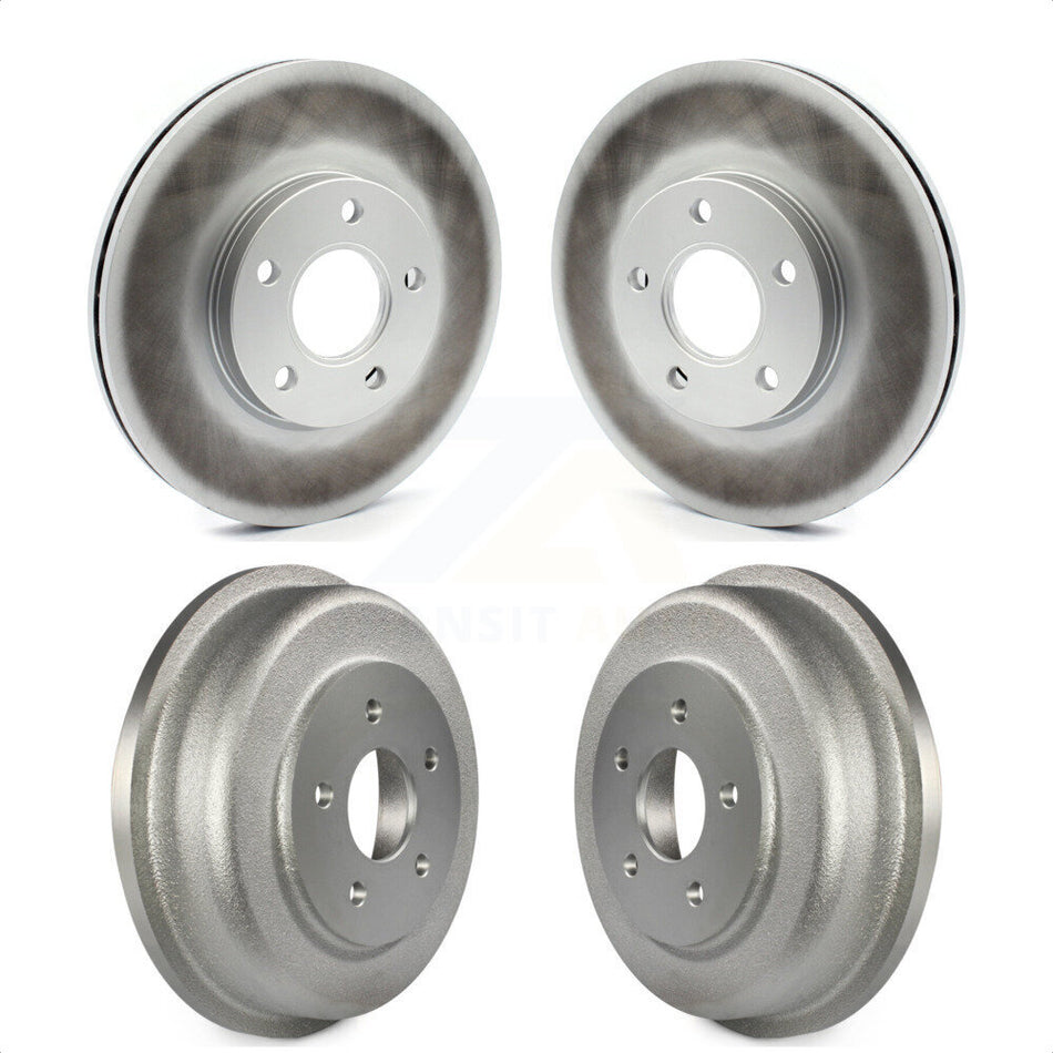 Front Rear Disc Brake Rotors Drums Kit For 2010-2013 Ford Transit Connect KG-101449 by Genius