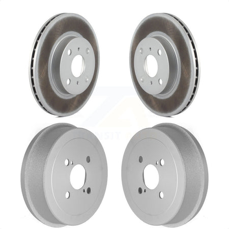 Front Rear Disc Brake Rotors Drums Kit For Toyota Corolla Prizm Chevrolet Geo KG-101453 by Genius