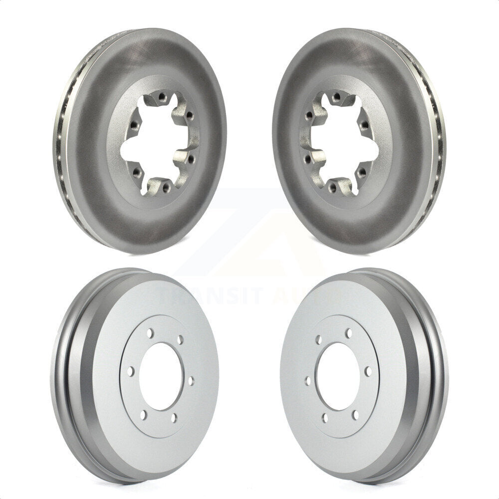 Front Rear Disc Brake Rotors Drums Kit For Chevrolet Colorado GMC Canyon Isuzu i-290 i-280 i-370 i-350 KG-101454 by Genius