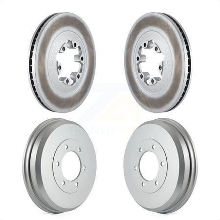 Front Rear Disc Brake Rotors Drums Kit For 2009-2012 Chevrolet Colorado GMC Canyon KG-101455 by Genius