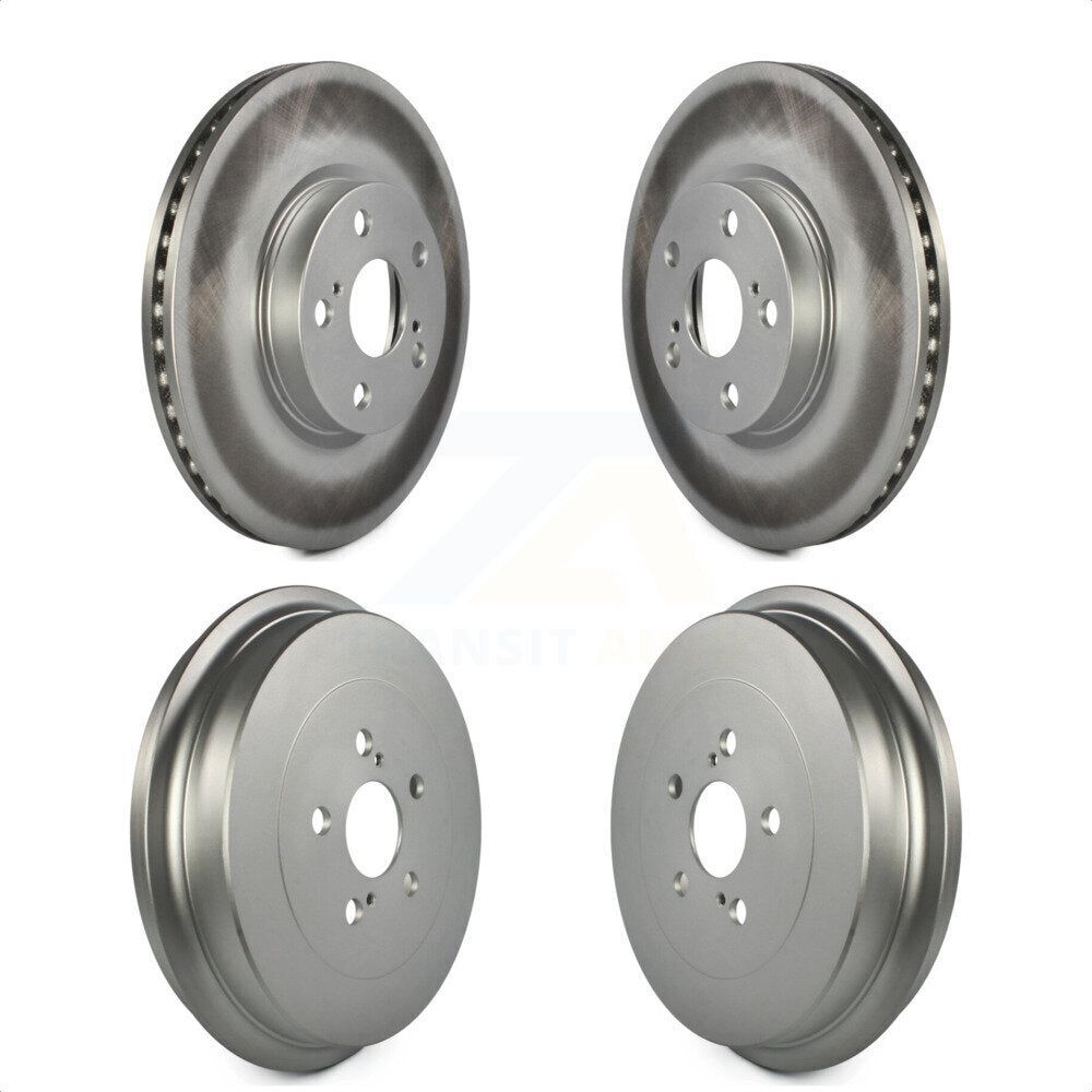 Front Rear Disc Brake Rotors Drums Kit For Toyota Corolla KG-101464 by Genius