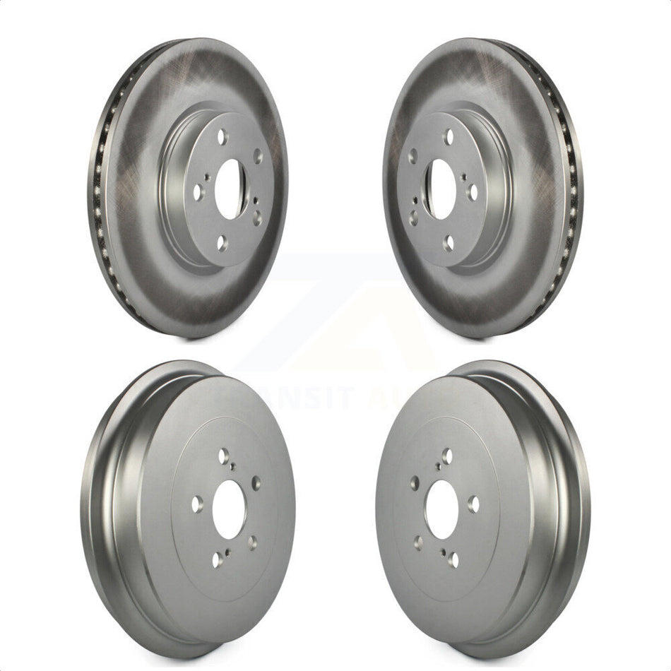 Front Rear Disc Brake Rotors Drums Kit For Toyota Corolla KG-101464 by Genius