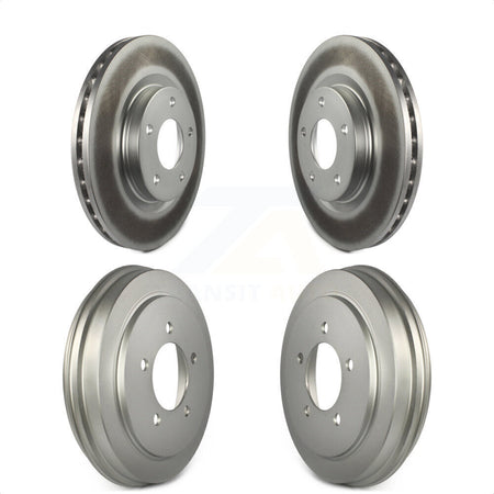 Front Rear Disc Brake Rotors Drums Kit For Jeep Patriot Compass Dodge Caliber Chrysler Sebring Avenger KG-101467 by Genius