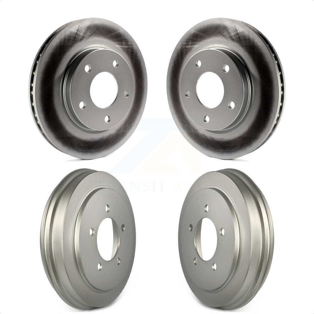 Front Rear Disc Brake Rotors Drums Kit For Dodge Caliber KG-101468 by Genius