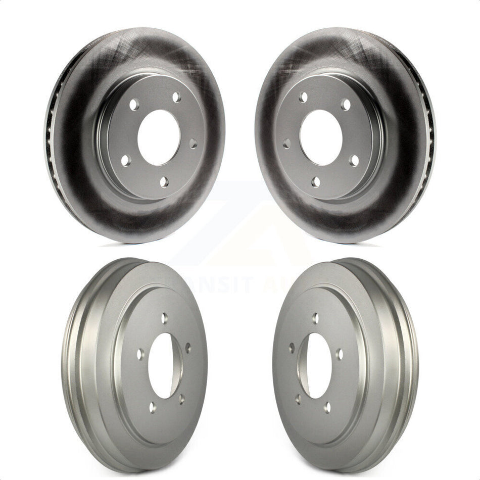 Front Rear Disc Brake Rotors Drums Kit For Dodge Caliber KG-101468 by Genius