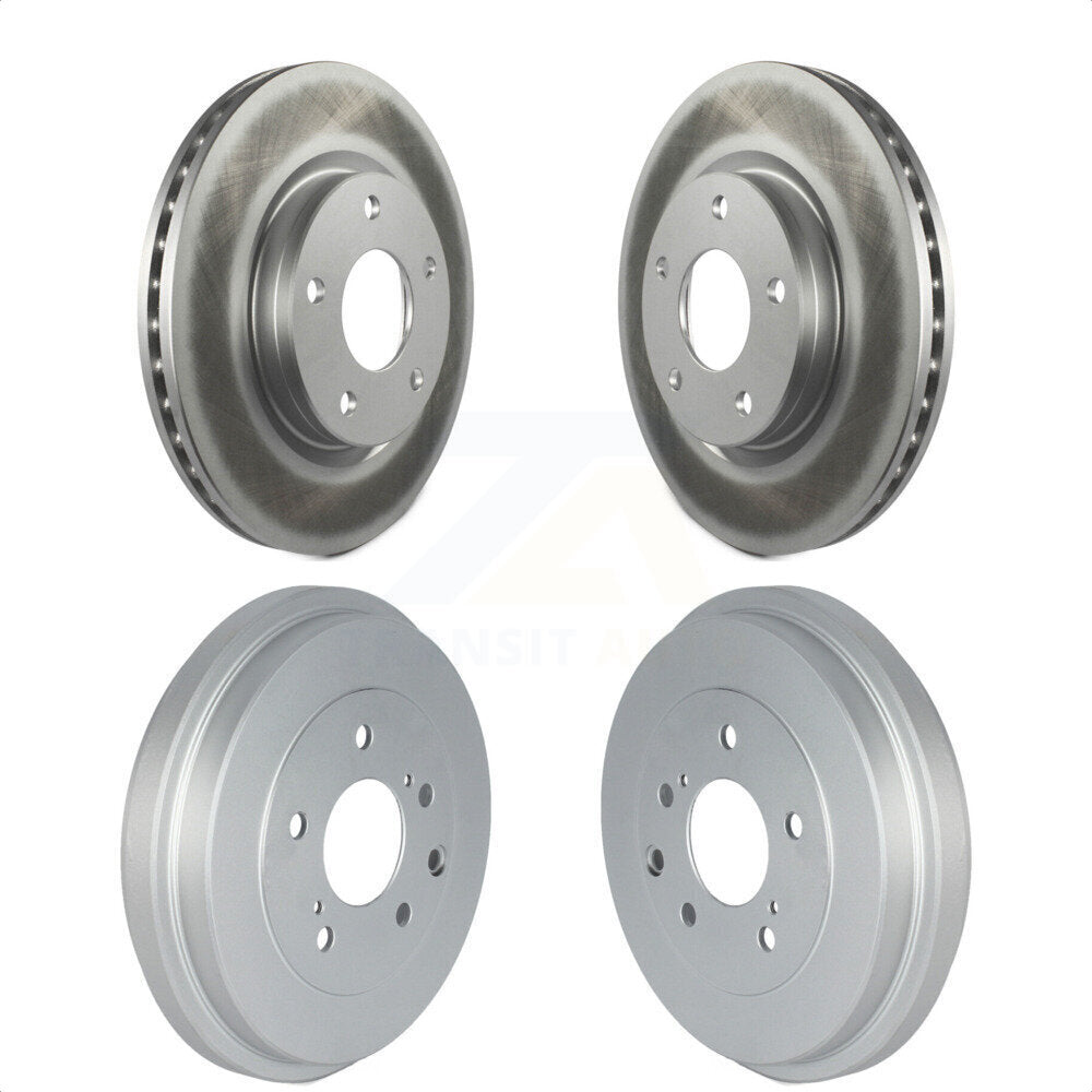 Front Rear Disc Brake Rotors Drums Kit For Nissan Sentra KG-101496 by Genius