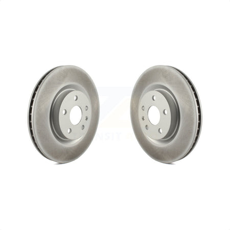 Front Coated Disc Brake Rotors Pair For Cadillac CTS XTS Buick Regal Chevrolet Caprice Corvette KG-101512 by Genius