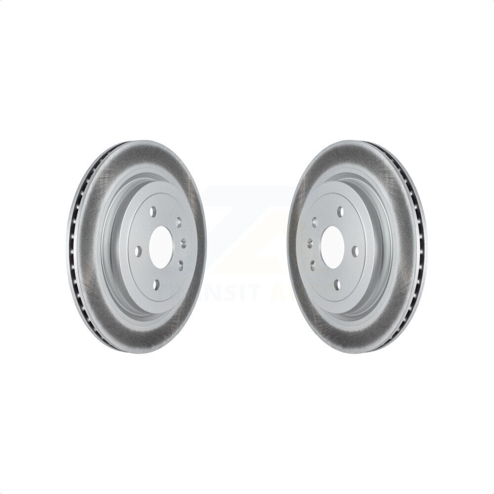 Rear Coated Disc Brake Rotors Pair For Cadillac CTS KG-101519 by Genius