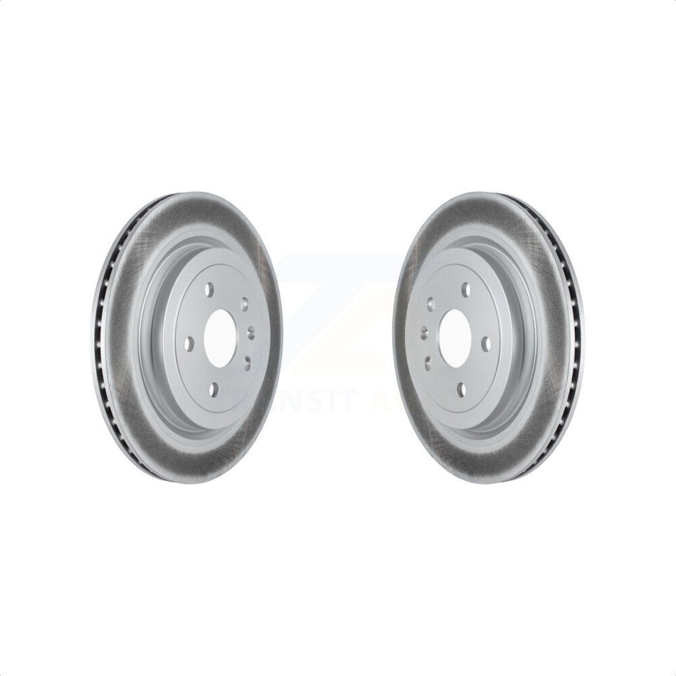 Rear Coated Disc Brake Rotors Pair For Cadillac CTS KG-101519 by Genius