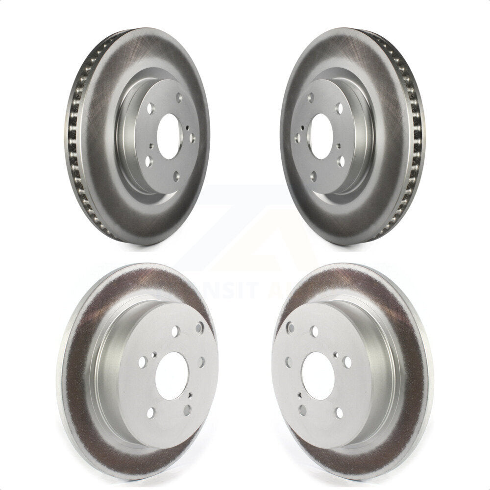 Front Rear Coated Disc Brake Rotors Kit For 2016-2020 Toyota Mirai KG-101530 by Genius