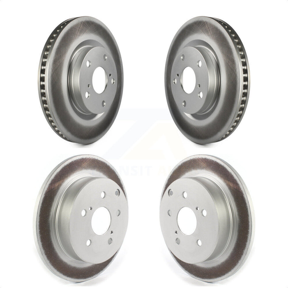 Front Rear Coated Disc Brake Rotors Kit For 2016-2020 Toyota Mirai KG-101530 by Genius