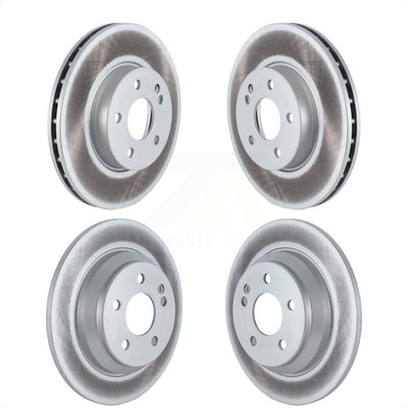 Front Rear Coated Disc Brake Rotors Kit For 2016-2021 Mercedes-Benz Metris KG-101542 by Genius