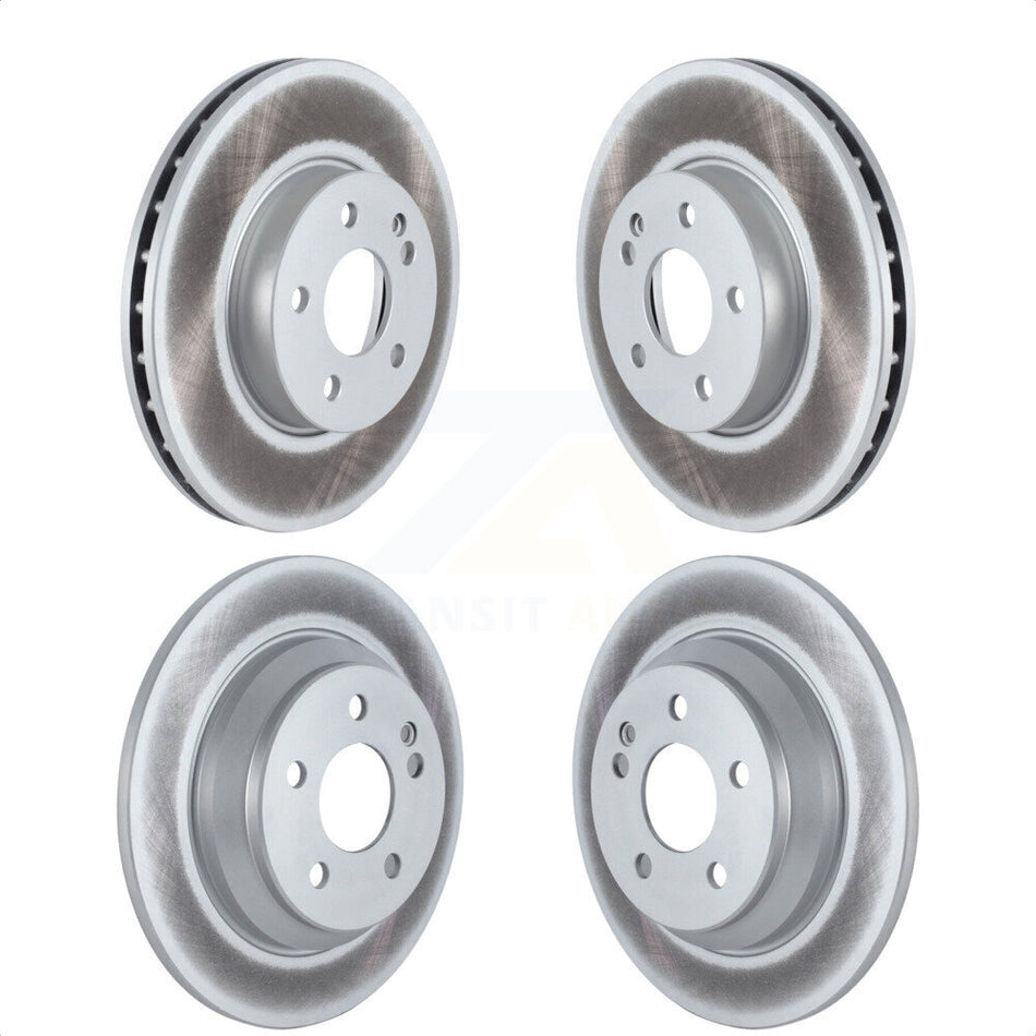 Front Rear Coated Disc Brake Rotors Kit For 2016-2021 Mercedes-Benz Metris KG-101542 by Genius