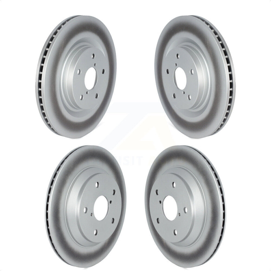 Front Rear Coated Disc Brake Rotors Kit For 2019-2021 Subaru Forester With 316mm Diameter Rotor KG-101555 by Genius