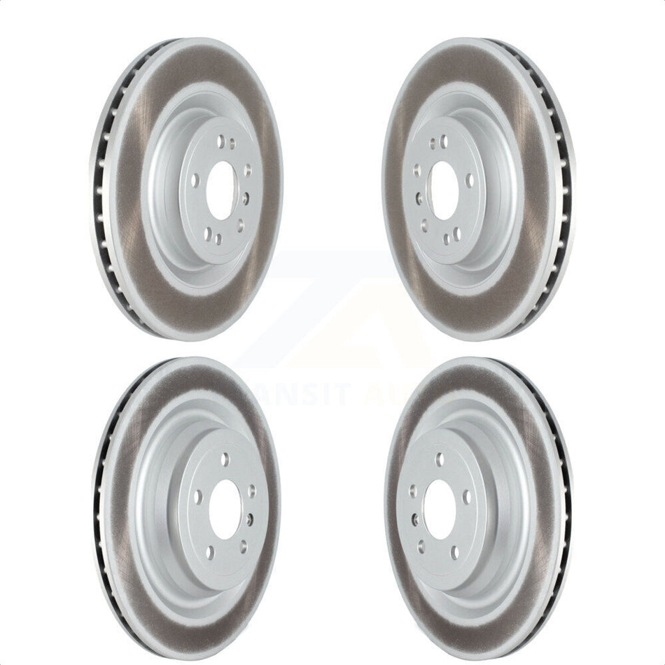 Front Rear Coated Disc Brake Rotors Kit For Mercedes-Benz GLS450 GL450 GL350 GLS350d KG-101564 by Genius