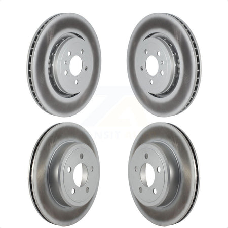 Front Rear Coated Disc Brake Rotors Kit For Dodge Charger With 355mm Diameter Rotor KG-101565 by Genius