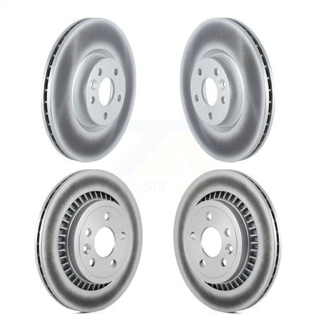 Front Rear Coated Disc Brake Rotors Kit For Volvo XC60 KG-101581 by Genius