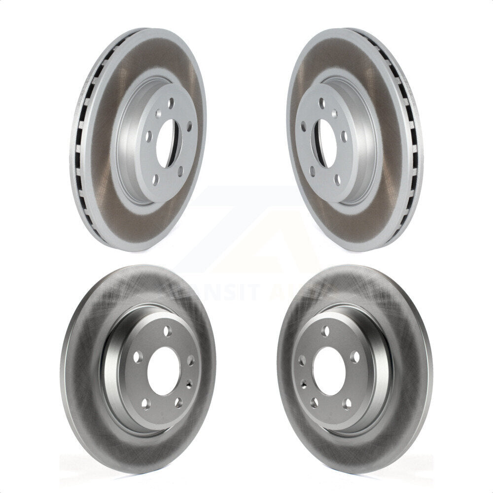 Front Rear Coated Disc Brake Rotors Kit For Audi A4 A5 Sportback KG-101584 by Genius