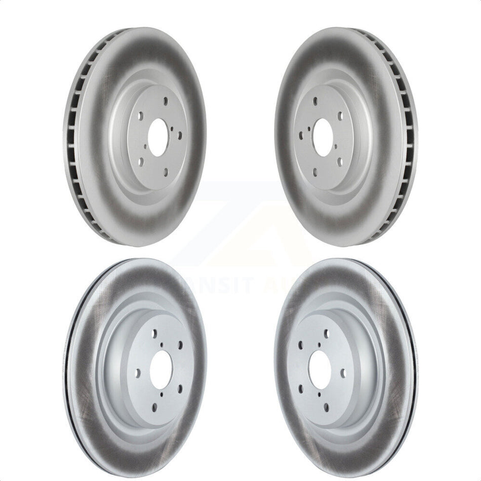 Front Rear Coated Disc Brake Rotors Kit For 2019-2022 Subaru Ascent KG-101589 by Genius