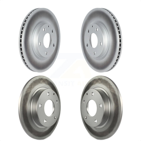 Front Rear Coated Disc Brake Rotors Kit For Mazda 3 CX-30 KG-101592 by Genius