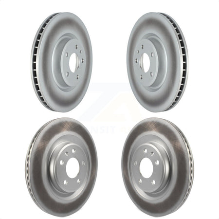 Front Rear Coated Disc Brake Rotors Kit For Audi SQ5 S5 S4 Sportback Q5 PHEV KG-101593 by Genius