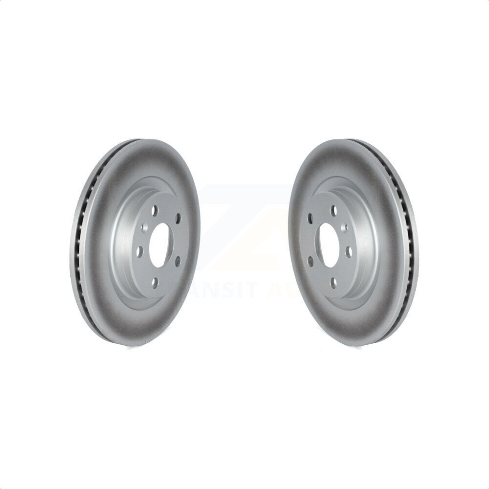 Front Coated Disc Brake Rotors Pair For Volvo XC40 KG-101613 by Genius