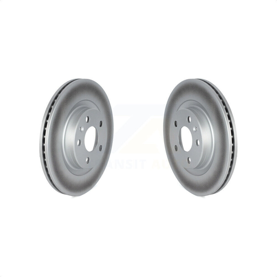 Front Coated Disc Brake Rotors Pair For Volvo XC40 KG-101613 by Genius