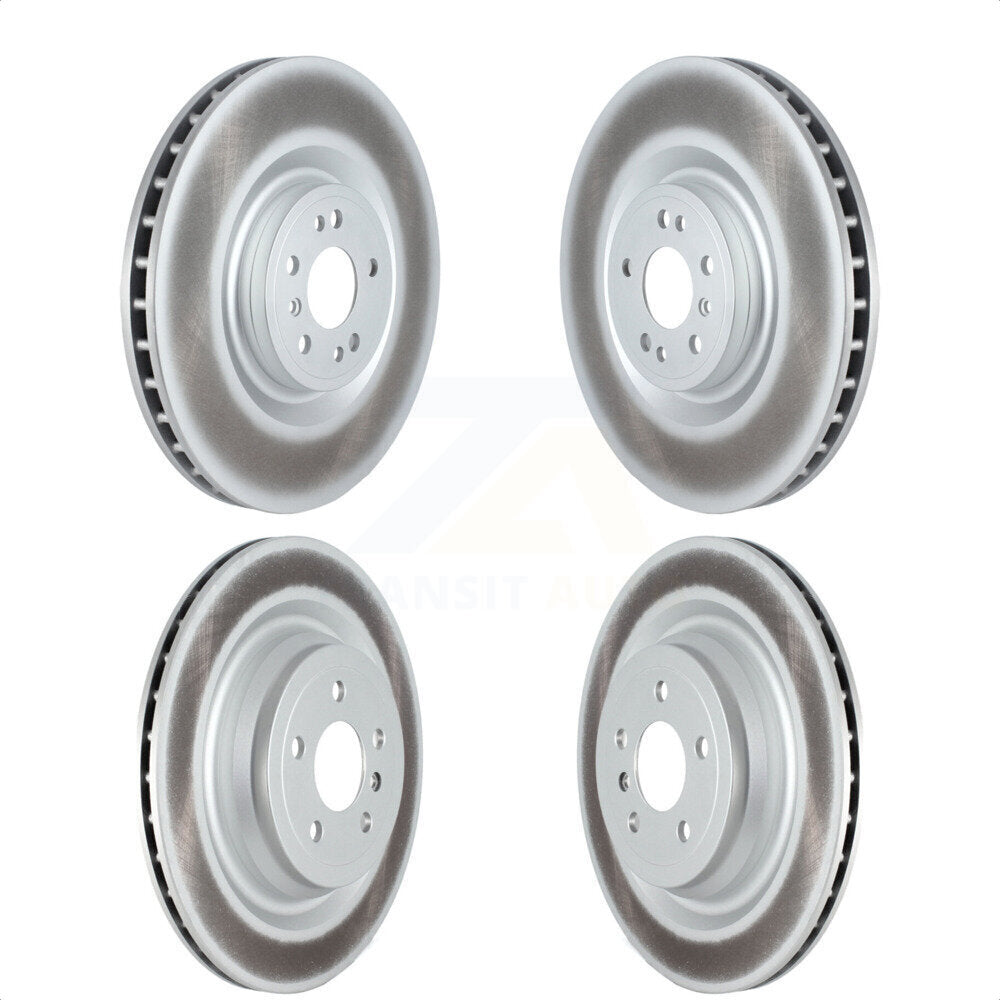 Front Rear Coated Disc Brake Rotors Kit For Mercedes-Benz GLS450 GL450 GLS550 GL350 GL550 ML250 ML63 AMG KG-101704 by Genius