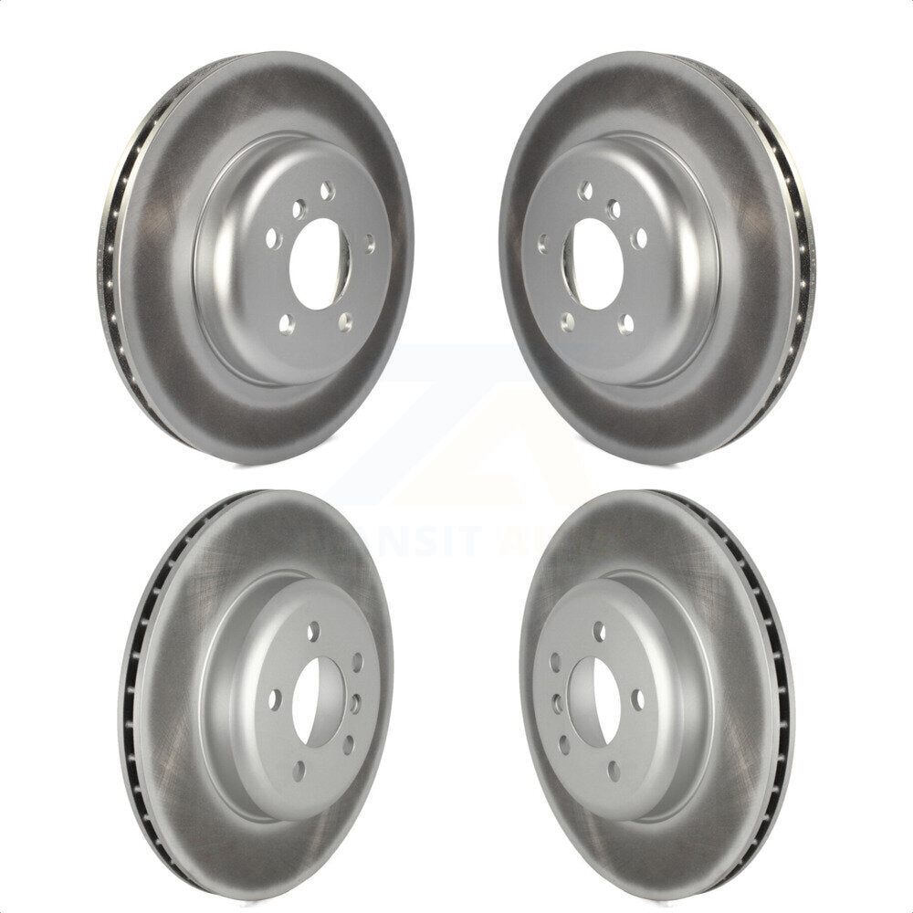 Front Rear Coated Disc Brake Rotors Kit For BMW 535i 640i Gran Coupe xDrive KG-101707 by Genius